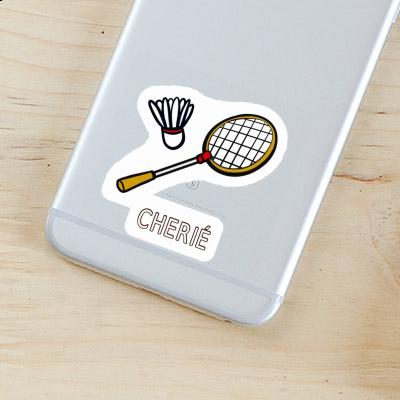 Sticker Cherié Badminton Racket Laptop Image