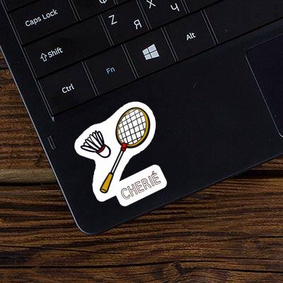 Sticker Cherié Badminton Racket Image