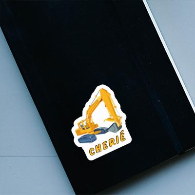 Excavator Sticker Cherié Laptop Image