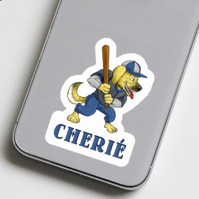 Sticker Baseball Dog Cherie Laptop Image