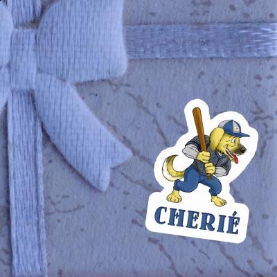 Sticker Baseball Dog Cherie Notebook Image