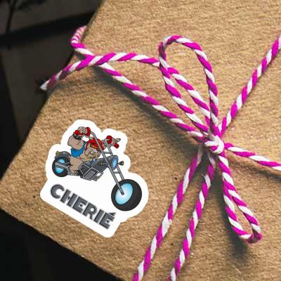 Sticker Cherie Biker Notebook Image