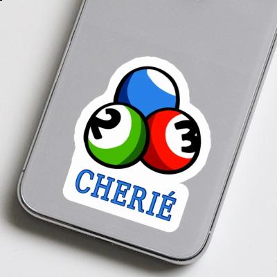 Billiard Ball Sticker Cherié Laptop Image