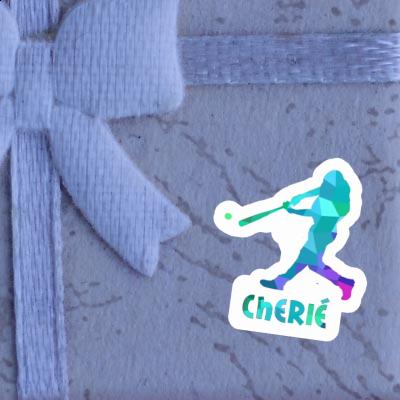 Cherié Sticker Baseball Player Laptop Image