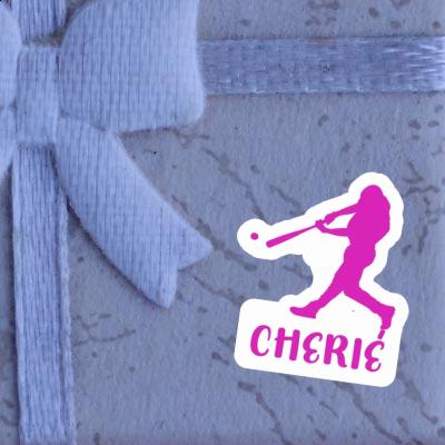 Sticker Baseballspieler Cherie Laptop Image