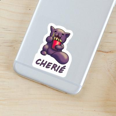 Cherie Sticker Pommes-Katze Laptop Image