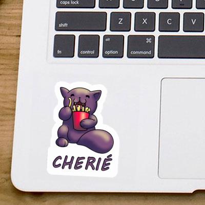 Cherie Sticker Pommes-Katze Image