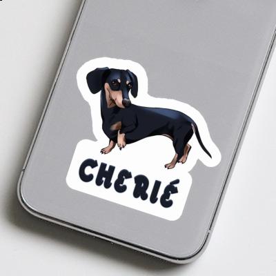 Cherie Sticker Dachshund Laptop Image