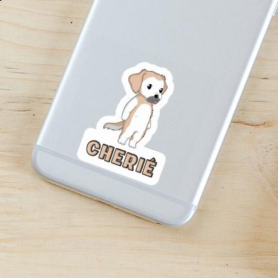 Golden Retriever Sticker Cherié Laptop Image