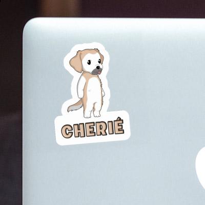 Golden Retriever Sticker Cherié Laptop Image