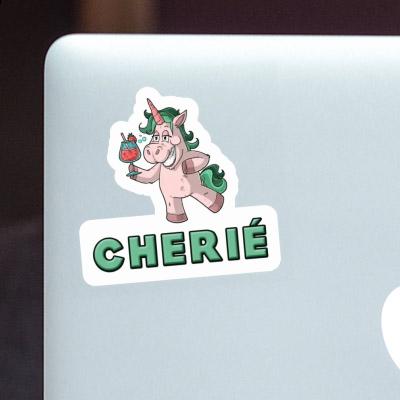 Autocollant Cherié Licorne festive Laptop Image