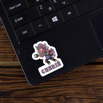 Rocking Unicorn Sticker Cherie Laptop Image