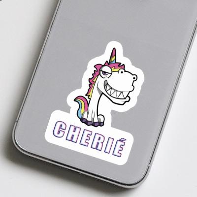 Sticker Cherie Grinning Unicorn Image