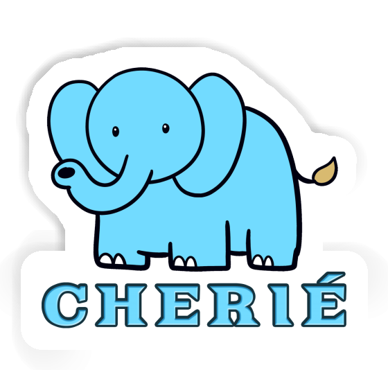 Elephant Sticker Cherié Laptop Image