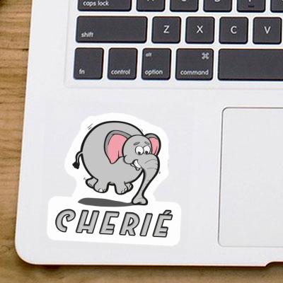 Sticker Cherié Jumping Elephant Notebook Image