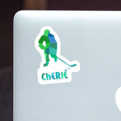 Sticker Cherie Hockey Player Image