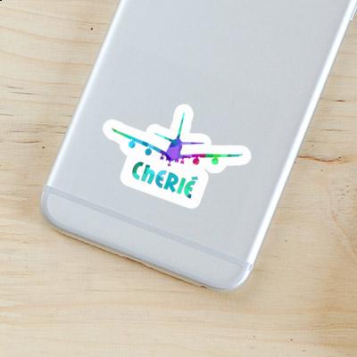 Cherie Sticker Airplane Laptop Image