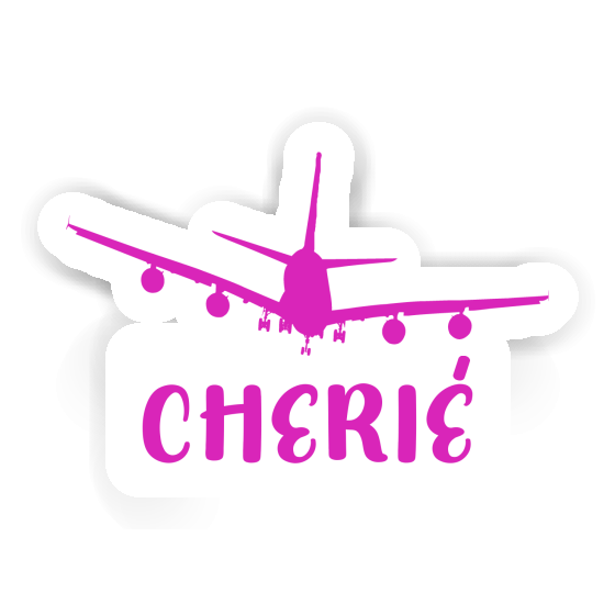 Cherie Sticker Airplane Laptop Image