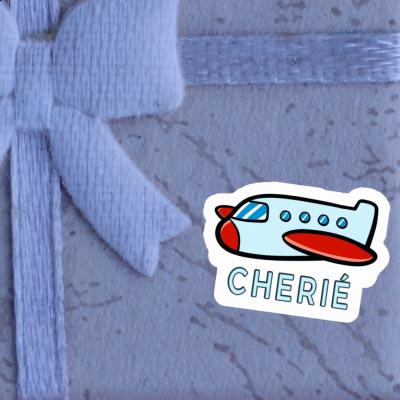 Sticker Cherie Airplane Image