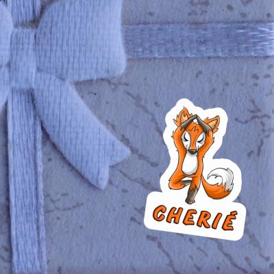 Sticker Yoga Fox Cherie Notebook Image