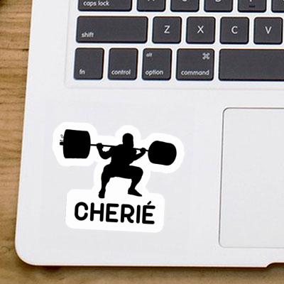 Sticker Weightlifter Cherie Notebook Image