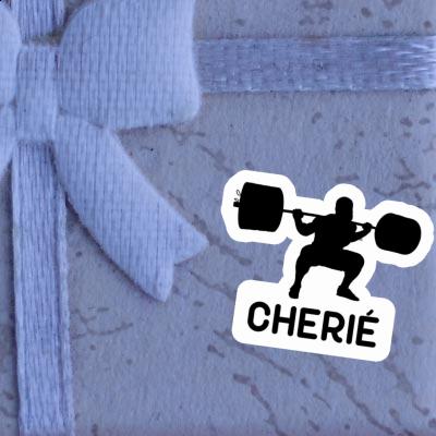 Sticker Weightlifter Cherie Laptop Image