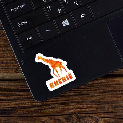 Sticker Cherie Giraffe Laptop Image