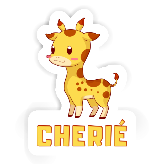 Sticker Cherie Giraffe Laptop Image