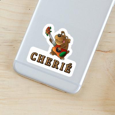 Cherié Sticker Gitarrenhund Laptop Image