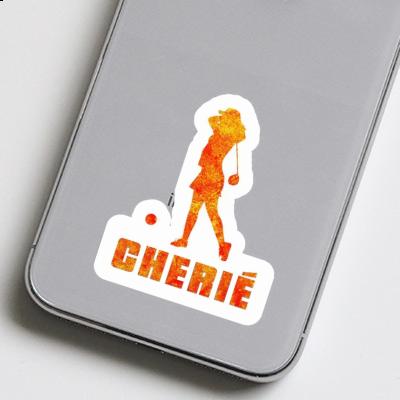 Cherie Sticker Golfer Image