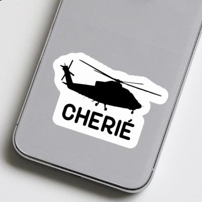 Sticker Cherie Helicopter Image