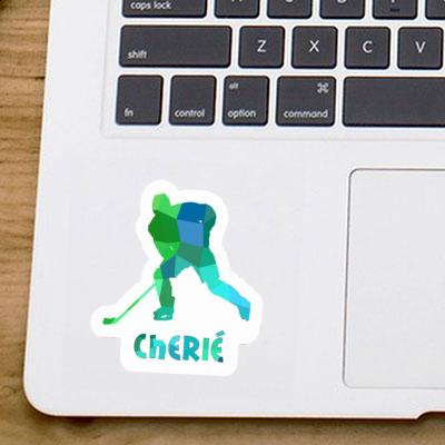 Sticker Eishockeyspieler Cherié Notebook Image