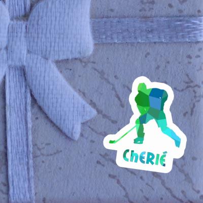 Sticker Hockey Player Cherie Laptop Image