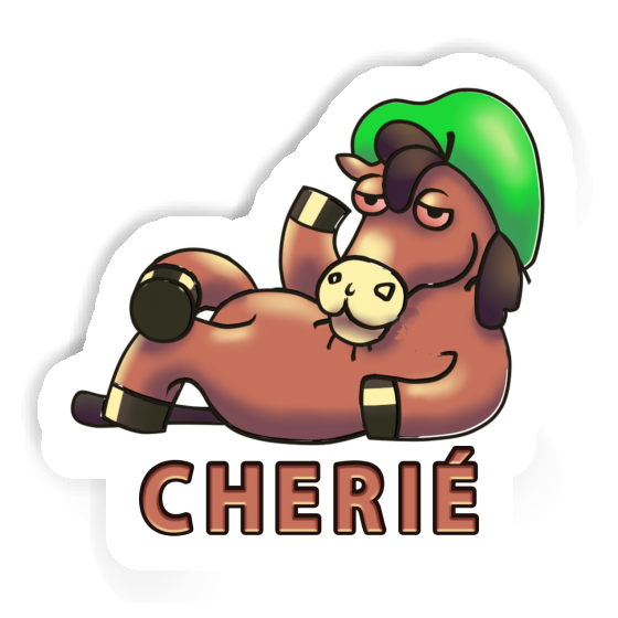 Lying horse Sticker Cherié Image