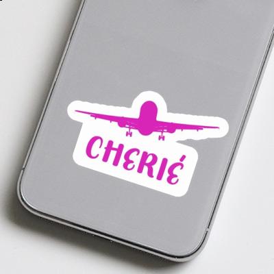 Cherie Sticker Airplane Laptop Image