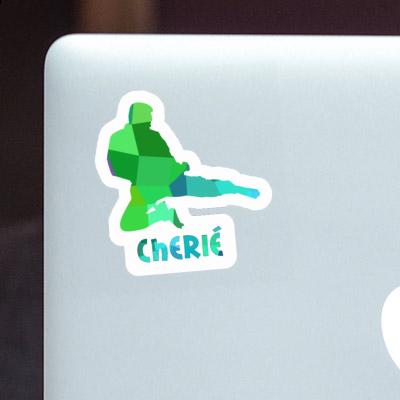 Karateka Sticker Cherié Laptop Image