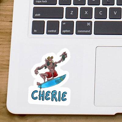 Cherie Sticker Surfer Laptop Image