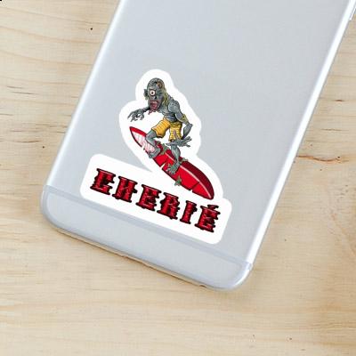 Surfer Sticker Cherie Notebook Image