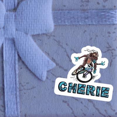 Sticker Cherié Mountainbiker Notebook Image