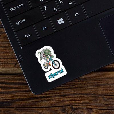 Downhill Biker Sticker Cherié Laptop Image