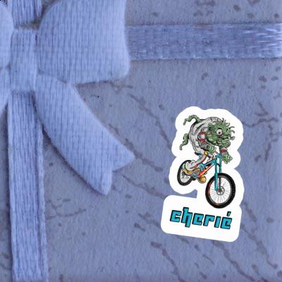 Downhill Biker Sticker Cherié Notebook Image