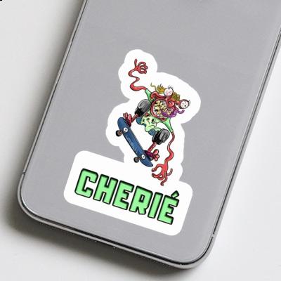 Cherié Autocollant Skateur Image