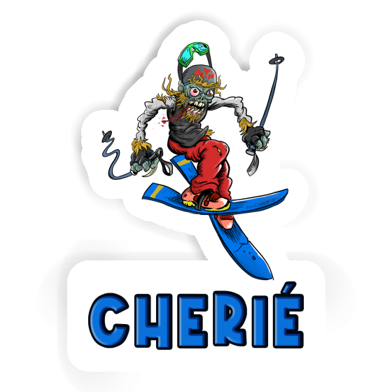 Sticker Freeride Skier Cherié Image