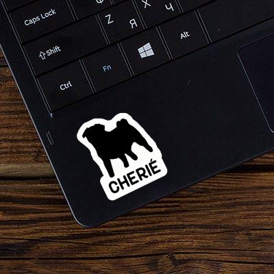 Mops Aufkleber Cherié Laptop Image