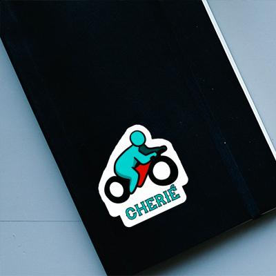 Sticker Motorbike Driver Cherié Notebook Image