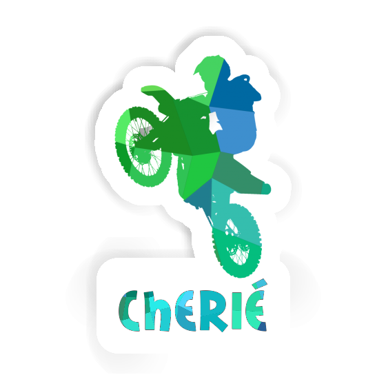 Cherié Sticker Motocross Rider Laptop Image