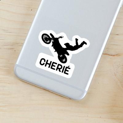 Cherié Sticker Motocross Rider Laptop Image