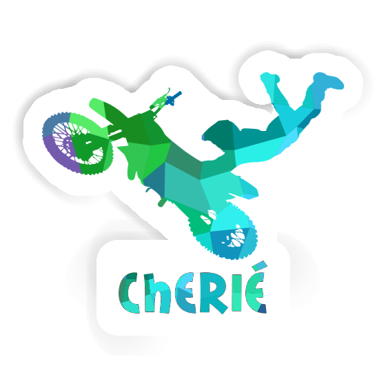 Motocross Rider Sticker Cherié Image