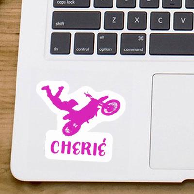 Cherié Sticker Motocross Rider Laptop Image