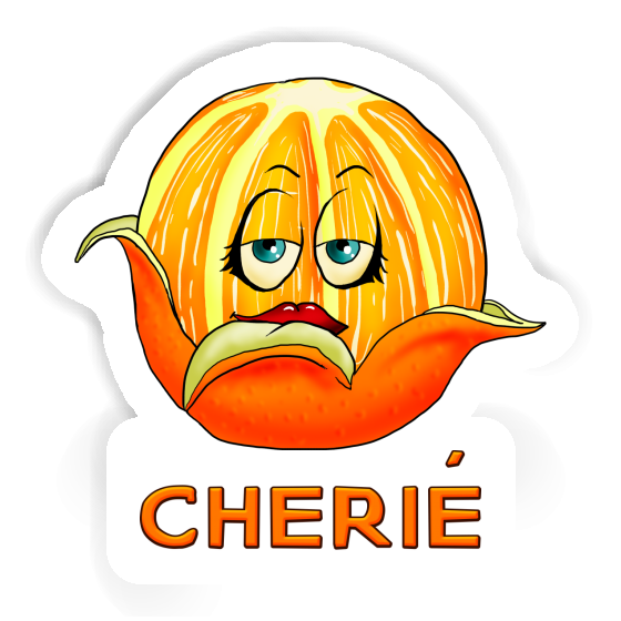 Orange Sticker Cherié Notebook Image